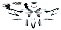 Volledige stickerset Yamaha YZF 450 2018 2019 Model 1

Gehele stickerset bestaande uit
- Radiaset (8 delig)
- Nummerset (7 delig)
- Trimset (9 delig) dws decals