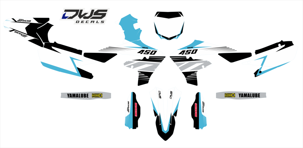 Volledige stickerset Yamaha YZF 450 2018 2019 Model 1

Gehele stickerset bestaande uit
- Radiaset (8 delig)
- Nummerset (7 delig)
- Trimset (9 delig) dws decals 
