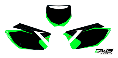 Nummerset Kawasaki KXF 250 2006 2007 2008 Decals dekor design graphics aufklebe stickerset nummerset dws mx