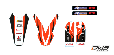 Trimset graphix EXC 2005 2006 2007 Model 2 Decals dekor design graphics aufklebe stickerset nummerset dws mx