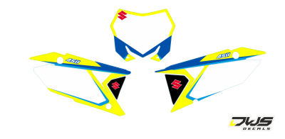 Nummerset Suzuki RMZ 450 2018 Decals dekor design graphics aufklebe stickerset nummerset dws mx
