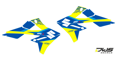 radiaset Suzuki RMZ 450 2018 Decals dekor design graphics aufklebe stickerset nummerset dws mx
