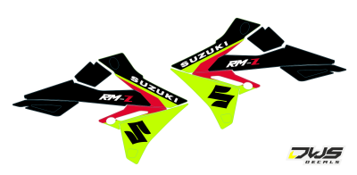 radiaset Suzuki RMZ 450 2018 Decals dekor design graphics aufklebe stickerset nummerset dws mx