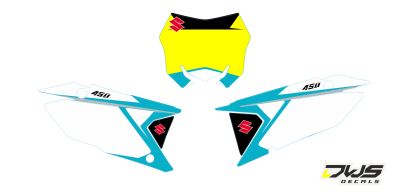 Nummerset Suzuki RMZ 450 2018 Decals dekor design graphics aufklebe stickerset nummerset dws mx