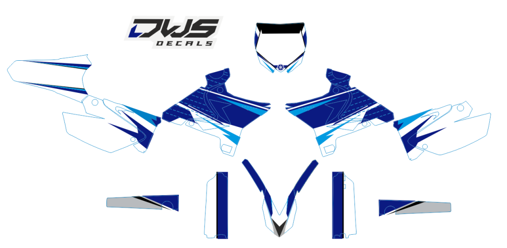 Yamaha UFO Restyled YZ 125 250 2002/2014 Model 1 Set