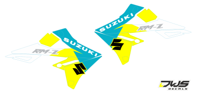 radiaset Suzuki RMZ 450 2018 Decals dekor design graphics aufklebe stickerset nummerset dws mx