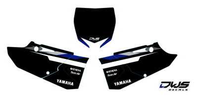 Yamaha YZ 125-250 2015 2016 2017 Decals dekor design graphics aufklebe stickerset nummerset dws mx graphix front fender rear fender forkprotectors