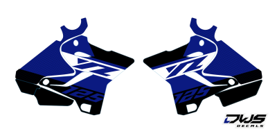 Yamaha YZ 125-250 2015 2016 2017 Decals dekor design graphics aufklebe stickerset nummerset dws mx graphix front fender rear fender forkprotectors