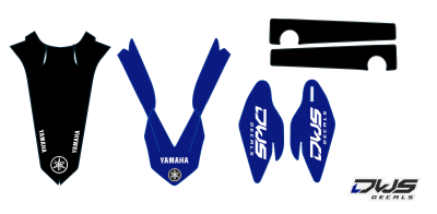 Yamaha YZ 125-250 2015 2016 2017 Decals dekor design graphics aufklebe stickerset nummerset dws mx graphix front fender rear fender forkprotectors