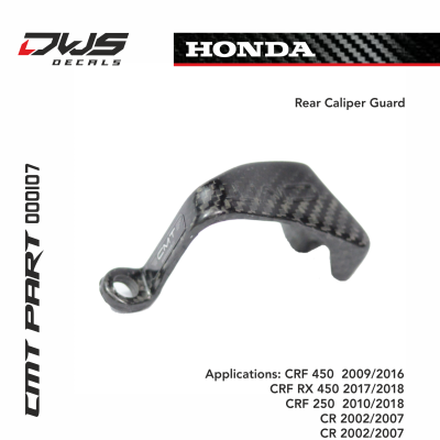 Honda CMT carbon brake popm protector rempomp beschermer carbonnen parts dws decals Applications: CRF 450 2009 2010 2011 2012 2013 2014 2015 2016 CRF 250 2010 2011 2012 2013 2014 2015 2016 CR 2002 2003 2004 2005 2006 2007