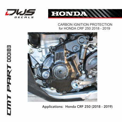 cmt carbon ignition protection honda crf 250 2018 2019 dws decals 