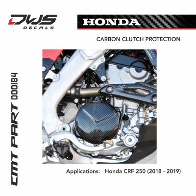 cmt carbon cluth cover dws decals honda crf 250 2018 2019