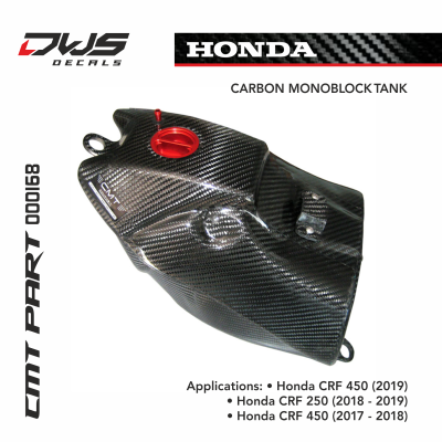 cmt carbon tank  dws decals honda crf 250 2018 2019