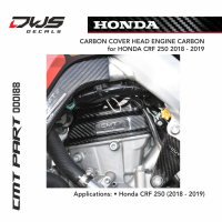 cmt carbon cover head engine dws decals honda crf 250 2018 2019
