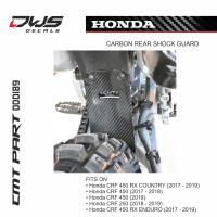 cmt carbon rear shock guard honda crf 250 2018 2019 dws decals
