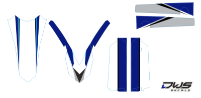 Trimset Yamaha UFO Restyled YZ 125 250 2002/2014 Model 1