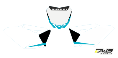Complete stickerset Suzuki RMZ 450 2008 2009 2010 2011 2012 2013 2014 2015 2016 Decals dekor design graphics aufklebe stickerset nummerset dws mx