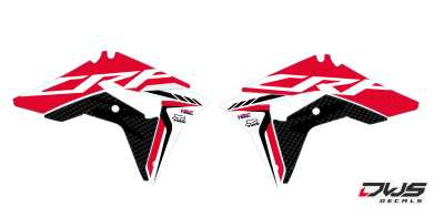 Complete stickerset Honda CRf 450 R XR 2017 Decals dekor design graphics aufklebe stickerset nummerset dws mx model 1 Honda factory look 2017 graphic rear fender front fender forkprotectors fluor yellow kabelgeschutzer kot flugel neon