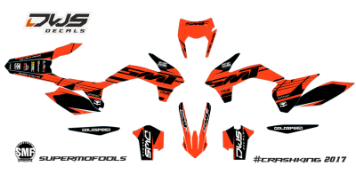 Complete stickerset KTM EXC F 125 250 350 450 500 2013 2014 2015 2016 Model 2Decals dekor design graphics aufklebe stickerset nummerset dws mx model 4 graphix