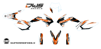 Complete stickerset KTM EXC F 125 250 350 450 500 2013 2014 2015 2016 Model 2Decals dekor design graphics aufklebe stickerset nummerset dws mx model 4 graphix