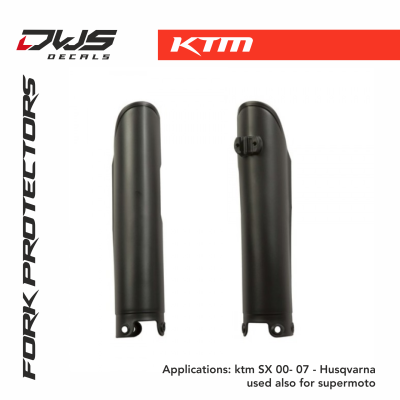 KTM fork protectors gabelschutz voorpootbeschermers plastic acerbis supermoto husqvarna open type