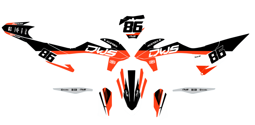 KTM SX SX-F 125 150 250 350 450 2019 2021 Model 3 set  