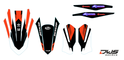 KTM EXC 125 250 350 450 500 2020 Model 14 set
 
Gehele stickerset bestaande uit
- Radiaset (6 delig)
- Nummerset (5 delig)
- Trimset (12 delig)

 
KTM EXC 125 250 350 450 500 2020 Model 14 set

consisting off:
- Radiator shrouds (6 tiles)
- Nu