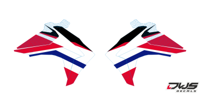 Radiaset Honda crf 450 2013 2014 2015 2016 Honda Crf  250 2014 2015 2016 Decals dekor design graphics aufklebe stickerset nummerset dws mx