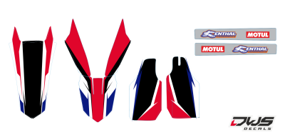 trimset Honda crf 450 2013 2014 2015 2016 Honda Crf 250 2014 2015 2016 Decals dekor design graphics aufklebe stickerset nummerset dws mx