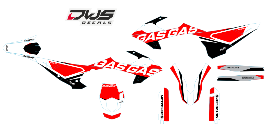 Complete stickerset Gas Gas EC 300 2018 Decals dekor design graphics aufklebe stickerset nummerset dws mx