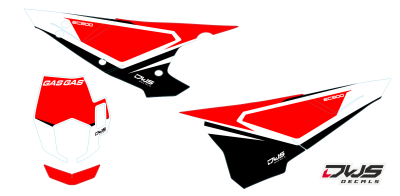 Nummerset Gas Gas EC 300 2018 Decals dekor design graphics aufklebe stickerset nummerset dws mx
