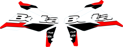 Radiaset Beta RR 2018 Decals dekor design graphics aufklebe stickerset nummerset dws mx