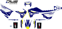 Complete stickerset decalset Decore Husqvarna Supermoto SM 701 2016 2017 2018 komplette Decore DWS decals MX graphics graphix aufklebe front fender rear fender side panels numbers fork protectors trimset nummerset radia radiatorscoops kotflugel gabelgesch