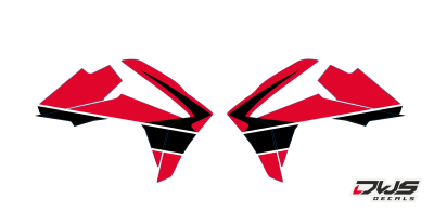 Radiaset Honda crf 450 2013 2014 2015 2016 Honda Crf  250 2014 2015 2016 model 2 Decals dekor design graphics aufklebe stickerset nummerset dws mx