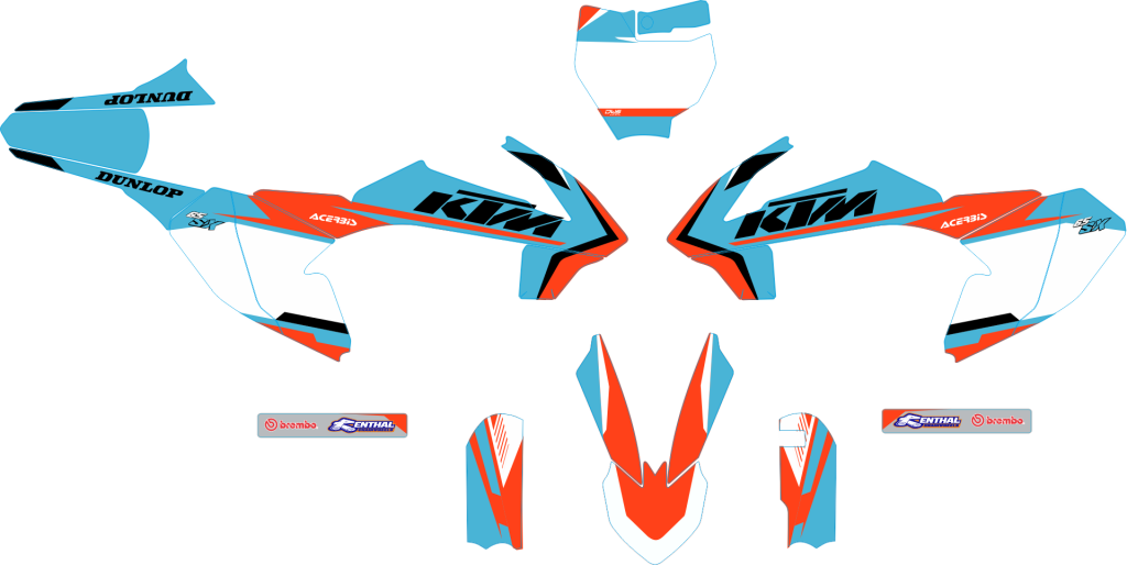Volledige stickerset Ktm SX 65 2016/2017/2018 Model 9
 

Gehele stickerset bestaande uit
- Radiaset (4 delig)
- Nummerset (7 delig)
- Trimset (8 delig)dws decals