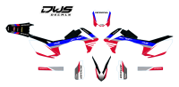 Complete stickerset decalset Honda CRF 450 2013 2014 2015 2016 Honda CRF 250 2014 2015 2016 2017 Model 8 fork cover graphics decals rear fender front fender dws decals Decals dekor design graphics aufklebe stickerset nummerset dws mx model 9 Honda facto