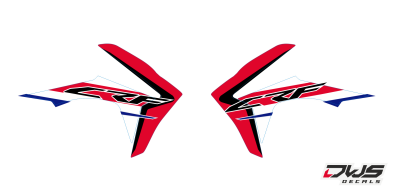 Radiaset Honda crf 450 2013 2014 2015 2016 Honda Crf  250 2014 2015 2016 model 3 Decals dekor design graphics aufklebe stickerset nummerset dws mx