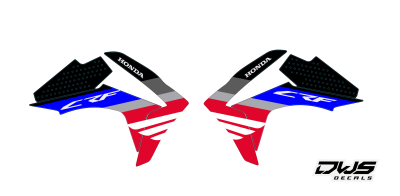 radiaset Honda CRF 110F 2013 2014 2015 2016 2017 model 2 rood red rot Decals dekor design graphics aufklebe stickerset nummerset dws mx