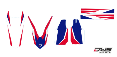 Trimset Honda crf 450 2013 2014 2015 2016 Honda Crf 250 2014 2015 2016 model 3 Decals dekor design graphics aufklebe stickerset nummerset dws mx