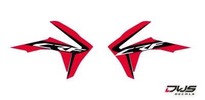 Radiaset Honda crf 450 2013 2014 2015 2016 Honda Crf  250 2014 2015 2016 model 4 black red zwart rood schwarz rot Decals dekor design graphics aufklebe stickerset nummerset dws mx