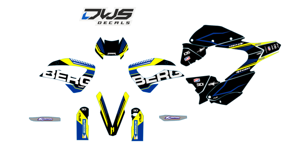 Complete Stickerset Husaberg FE 390 450 570 2009 2010 2011 2012 Decals dekor decore design graphics aufklebe stickerset nummerset dws mx