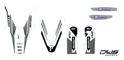 Trimset Husaberg FE 390 450 570 2009 2010 2011 2012 Decals dekor decore design graphics aufklebe stickerset nummerset dws mx