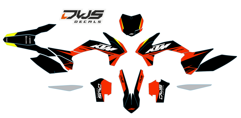 KTM KTM SX SX-F 125 150 250 350 450 2011/2015 Model 10 SET