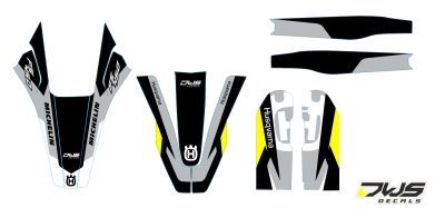 Complete Stickerset Husqvarna FS 450 2016 2017 2018 Decals dekor decore design graphics aufklebe stickerset nummerset dws mx