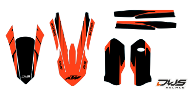 Trimset KTM EXC 125 250 350 450 500 2017-2019 Model 11