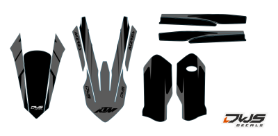 Trimset KTM EXC 125 250 350 450 500 2017-2019 Model 12