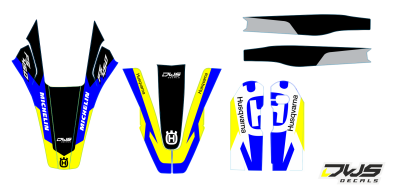 Complete Stickerset Husqvarna FS 450 2016 2017 2018 Decals dekor decore design graphics aufklebe stickerset nummerset dws mx
