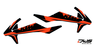 Radia KTM SX 125 SX 250 SX-F 250 SX-F 350 SX-F 450 2016 blue-orange blauw -oranje DECALS DEKOR DESIGN GRAPHICS AUFKLEBE STICKERSET NUMMERSET DWS MX