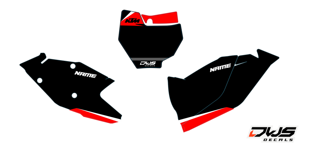 Nummerset KTM Sx 65 2016 Decals dekor design graphics aufklebe stickerset nummerset dws mx