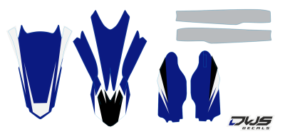Trimset Yamaha YZF 250 450 2014 2015 2016 Decals dekor design graphics aufklebe stickerset nummerset dws mx